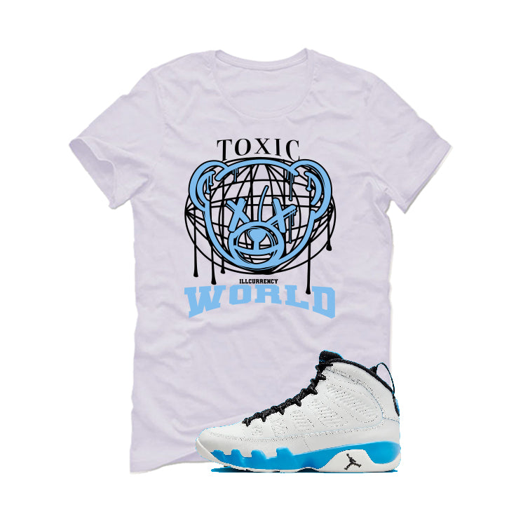 Air Jordan 9 “Powder Blue” | illcurrency White T-Shirt (Toxic World)