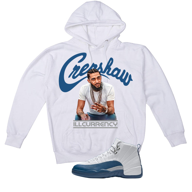 Air Jordan 12 French Blue White T-Shirt (Crenshaw)| illcurrency