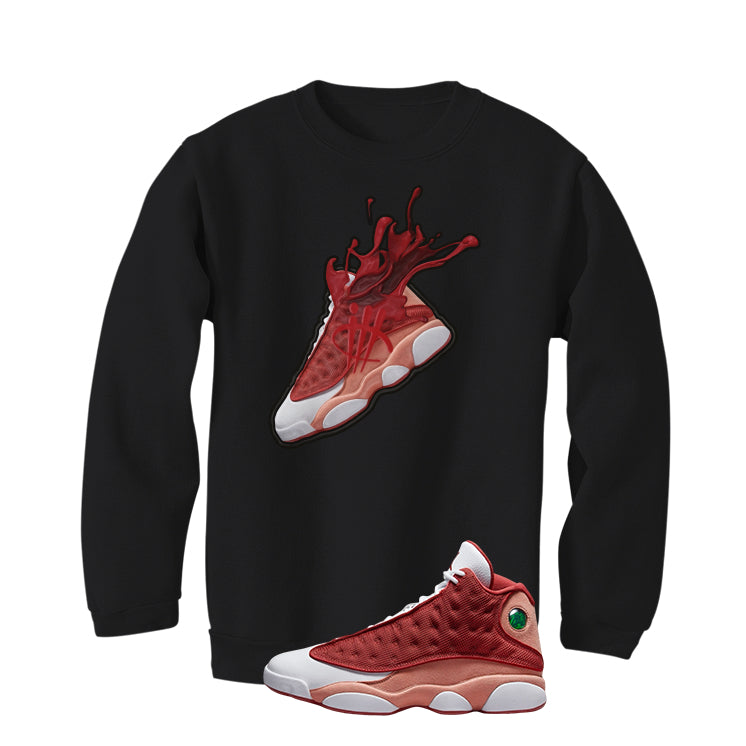 Air Jordan 13 Dune Red Black T-Shirt (SPLASH 13)| illcurrency