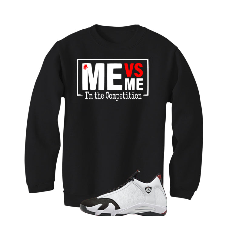 Air Jordan 14 Black Toe Black T-Shirt (Me vs Me)| illcurrency