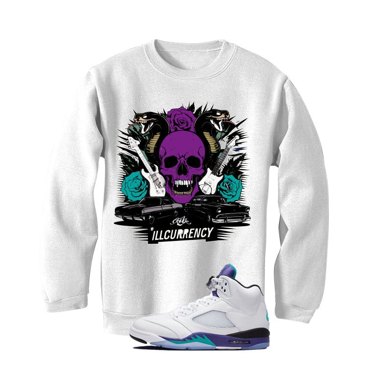Air Jordan 5 OG Grape White T-Shirt (Vintage Illcurrency)| illcurrency