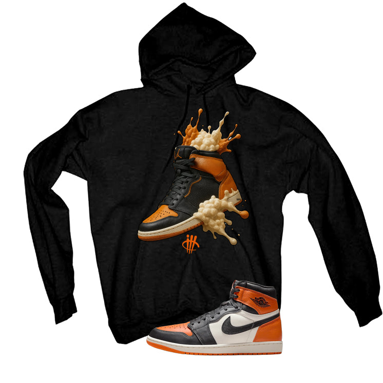 Air Jordan 1 High OG Shattered Backboard Black T-Shirt (Splash Shoe)| illcurrency