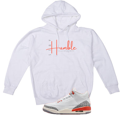 Air Jordan 3 WMNS “Georgia Peach” | illcurrency White T-Shirt (Stay Humble)