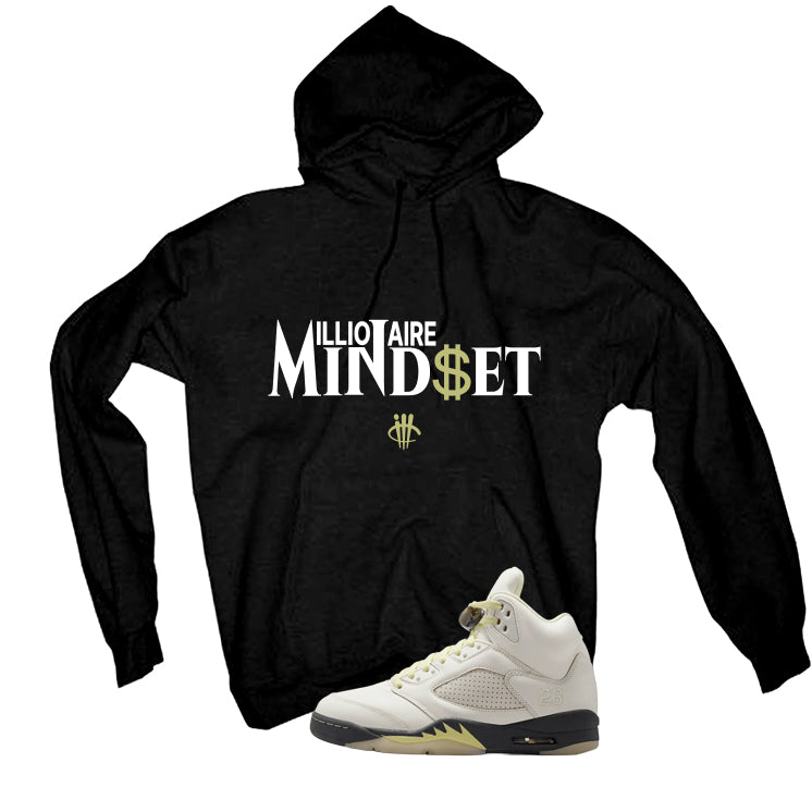 Air Jordan 5 WMNS Luminous Green Black T-Shirt (Millionaire Mindset)| illcurrency