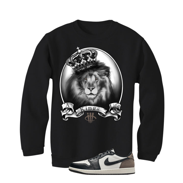 Air Jordan 1 Low OG Mocha Black T-Shirt (King's Life)| illcurrency