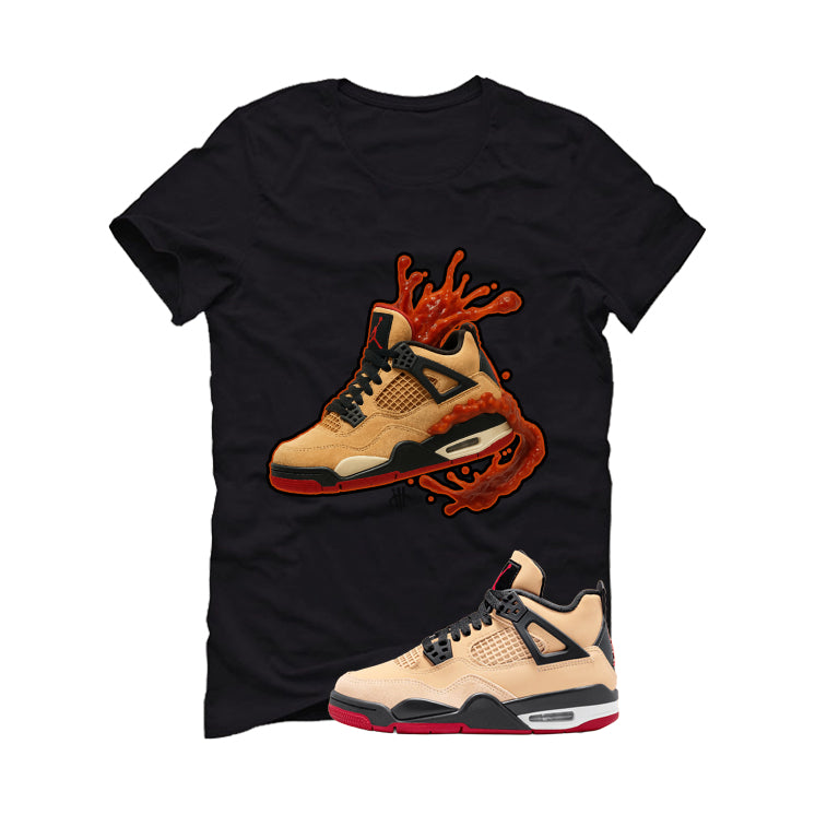 Air Jordan 4 Pizza (GS) Black T-Shirt (Splash Shoe)| illcurrency