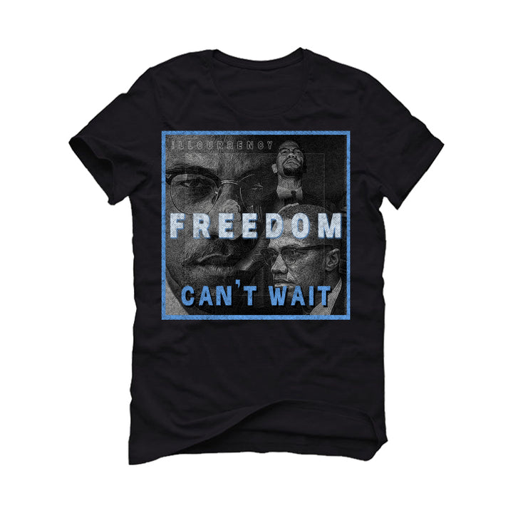 Air Jordan 1 "UNC Toe" | illcurrency Black T-Shirt (FREEDOM)