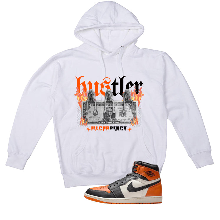 Air Jordan 1 High OG Shattered Backboard White T-Shirt (See No Evil Hustler)| illcurrency