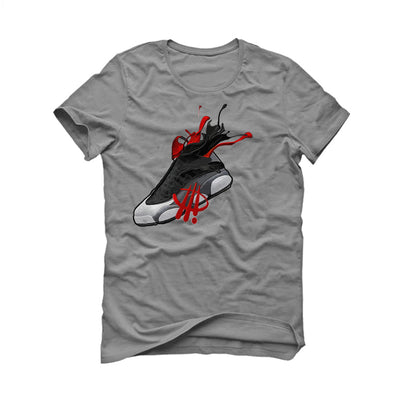 Air Jordan 13 Retro “Black Flint”| ILLCURRENCY Grey T-Shirt (SPLASH 13)