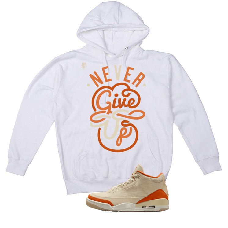 Air Jordan 3 WMNS Starfish White T-Shirt (Never Give Up)| illcurrency