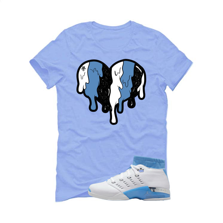 Air Jordan 17 Low University Blue Carolina Blue T-Shirt (Heart)| illcurrency