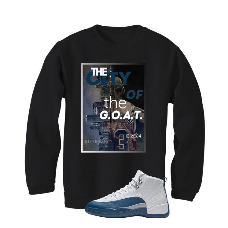 Air Jordan 12 French Blue Black T-Shirt (City Of The Goat)| illcurrency