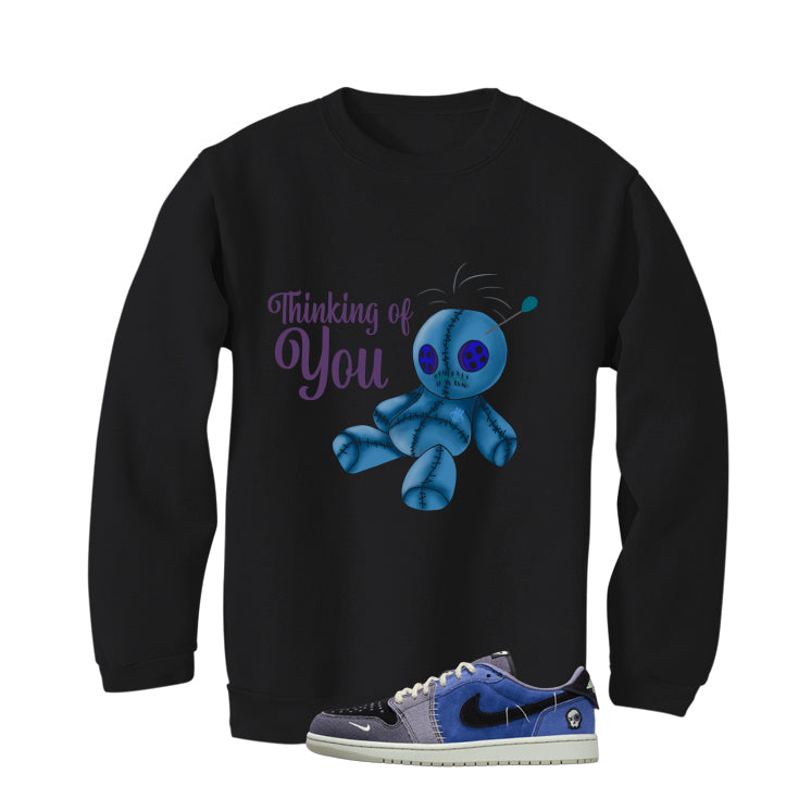 Air Jordan 1 Low OG Voodoo Alternate Matching T-Shirt, Sweatshirts & Hoodies Black T-Shirt (Thinking Of You)| illcurrency