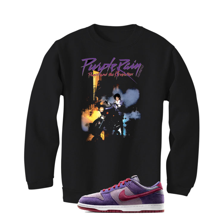 Nike Dunk Low “Plum” | illcurrency Black T-Shirt (Purple Rain)