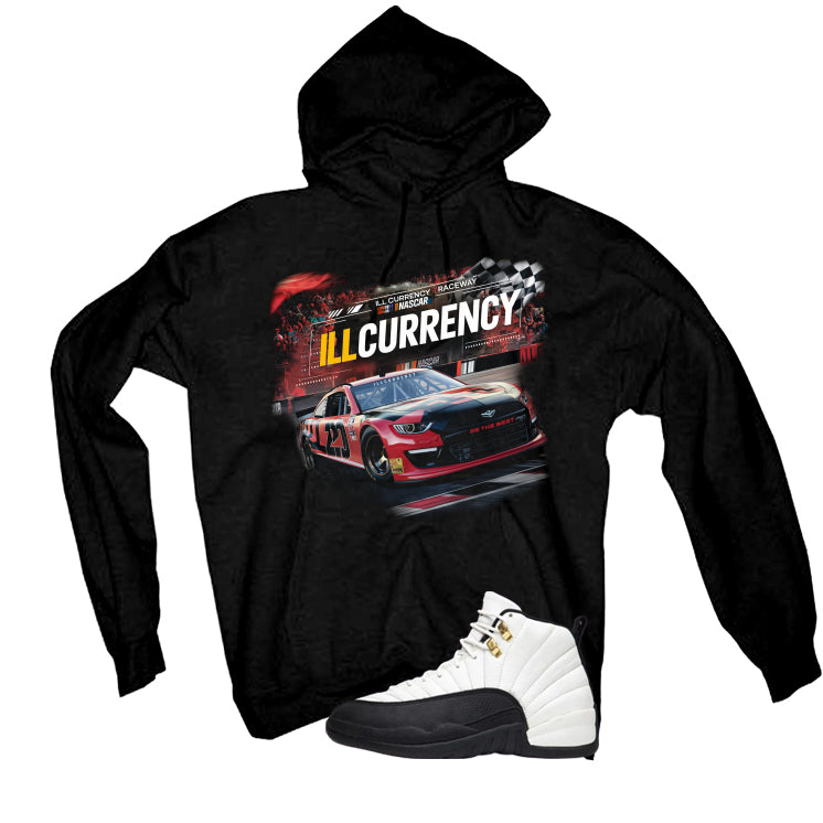 Air Jordan 12 Taxi Matching T-Shirt, Sweatshirts & Hoodies Black T-Shirt (Raceway)| illcurrency