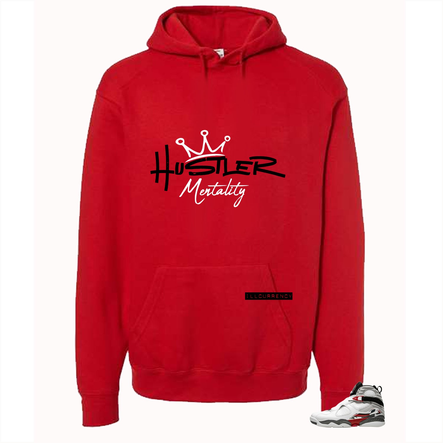 Air Jordan 8 Bugs Bunny Matching T-Shirt, Sweatshirts & Hoodies Red T-Shirt (Hustler Mentality)| illcurrency