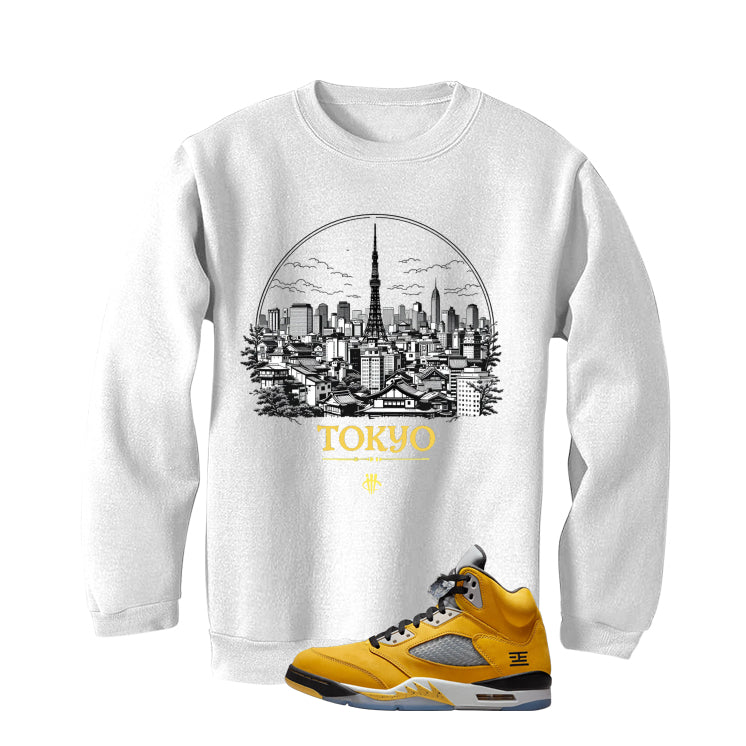 Air Jordan 5 Tokyo Matching T-Shirt, Sweatshirts & Hoodies White T-Shirt (Tokyo)| illcurrency