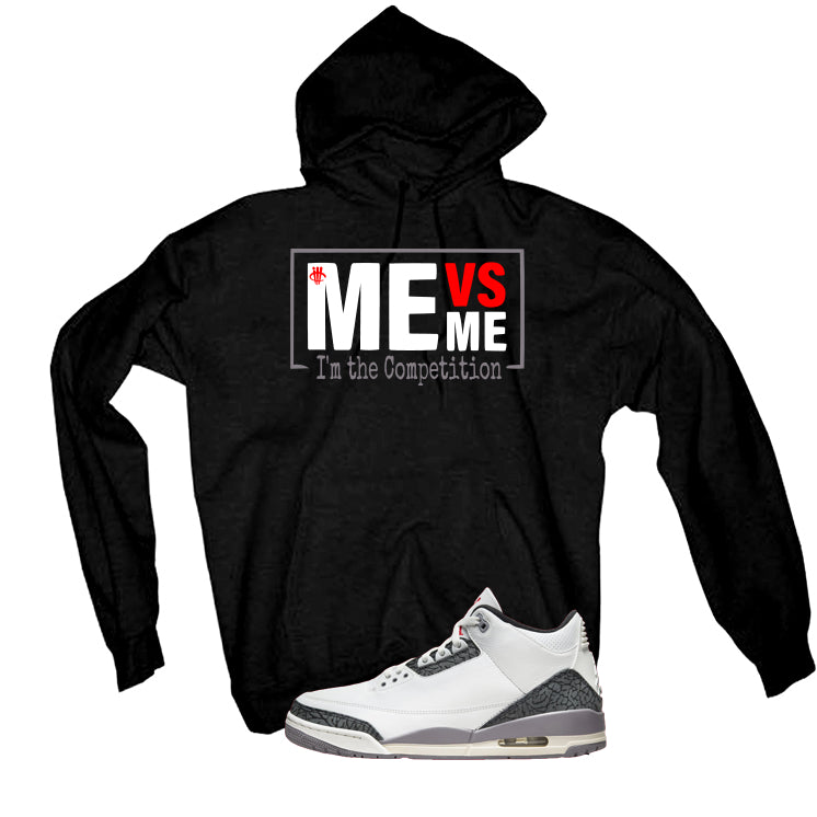 Air Jordan 3 Cement Grey Black T-Shirt (Me vs Me)| illcurrency