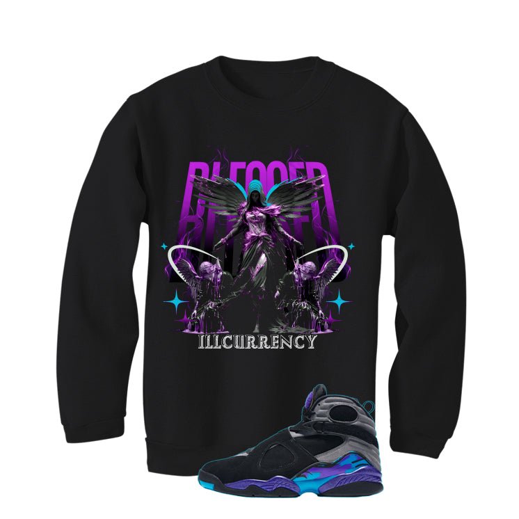 Air Jordan 8 OG Aqua Black T-Shirt (Blessed Angel)| illcurrency