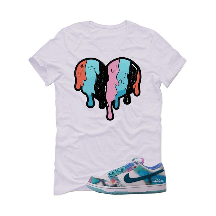 Futura Laboratories x Nike SB Dunk Low White T-Shirt (Heart)