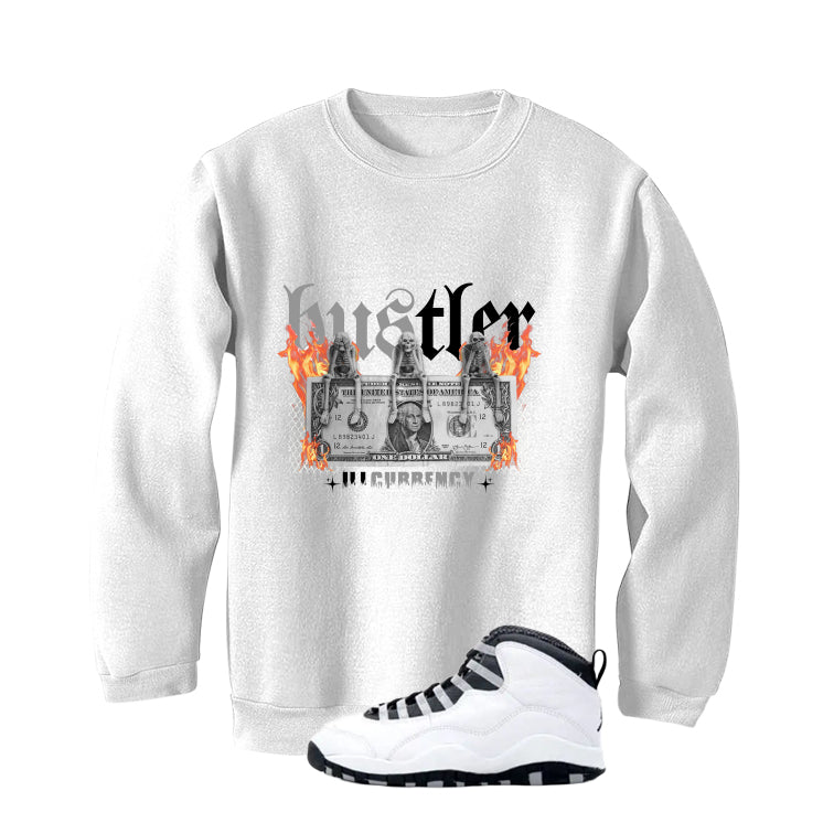 Air Jordan 10 OG Steel White T-Shirt (See No Evil Hustler)| illcurrency