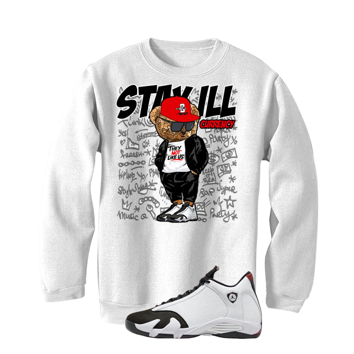 Air Jordan 14 Black Toe White T-Shirt (Stay ill Bear)| illcurrency