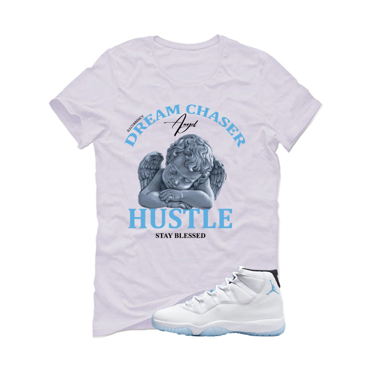 Air Jordan 11 Legend Blue White T-Shirt (Dream Chaser Angel)| illcurrency