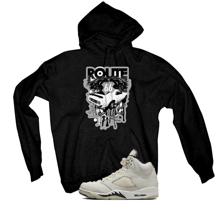 Air Jordan 5 SE “Sail” | illcurrency Black T-Shirt (Route 66 Vintage car)