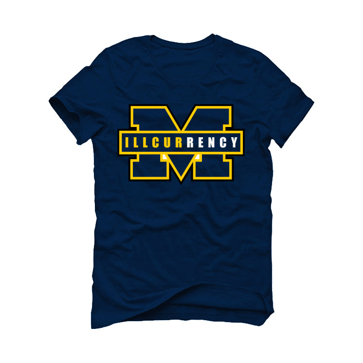 Nike Dunk Low “Michigan” | illcurrency Navy Blue T-Shirt (Michigan)