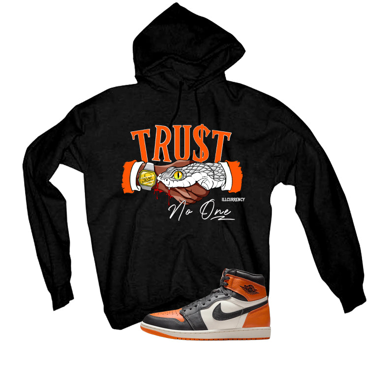 Air Jordan 1 High OG Shattered Backboard Black T-Shirt (Trust No One)| illcurrency