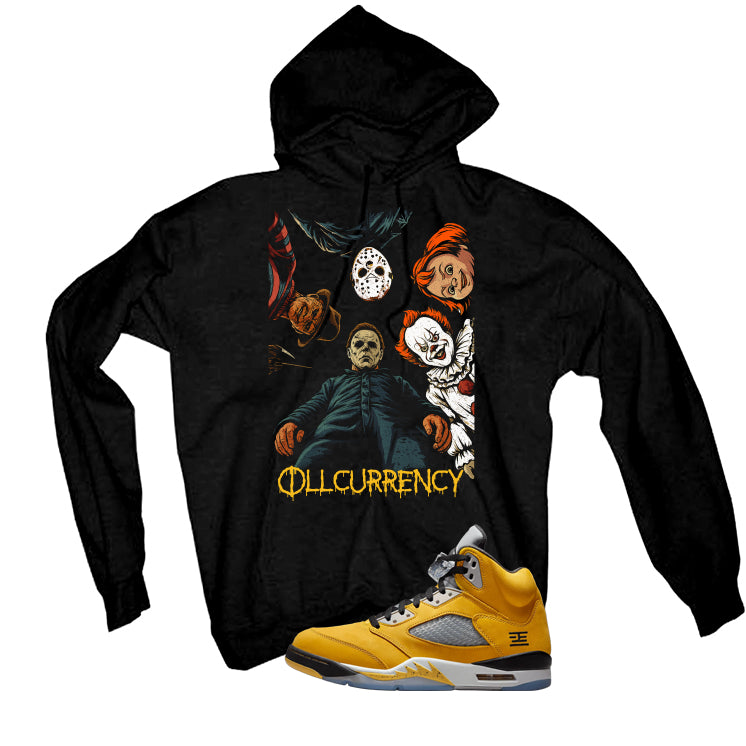 Air Jordan 5 Tokyo Matching T-Shirt, Sweatshirts & Hoodies Black T-Shirt (illcurrency Nightmare)| illcurrency
