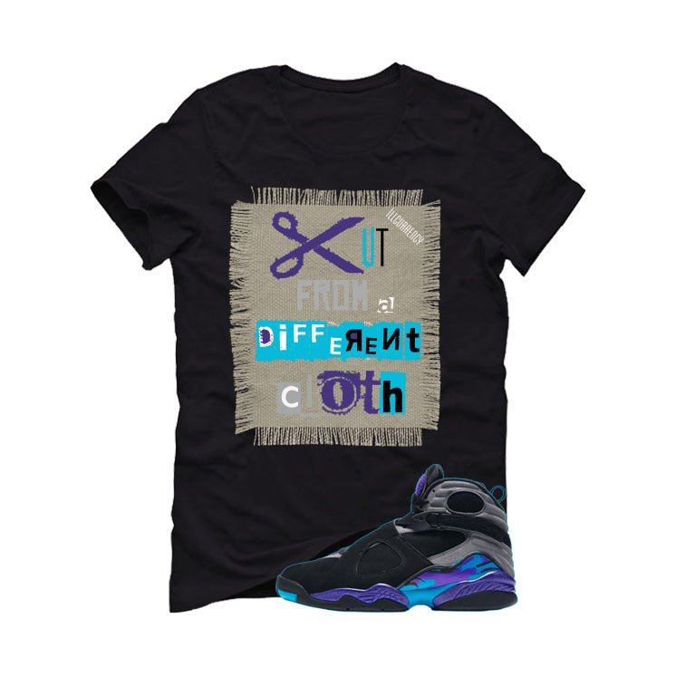 Air Jordan 8 OG Aqua Black T-Shirt (Cut from a different cloth)| illcurrency
