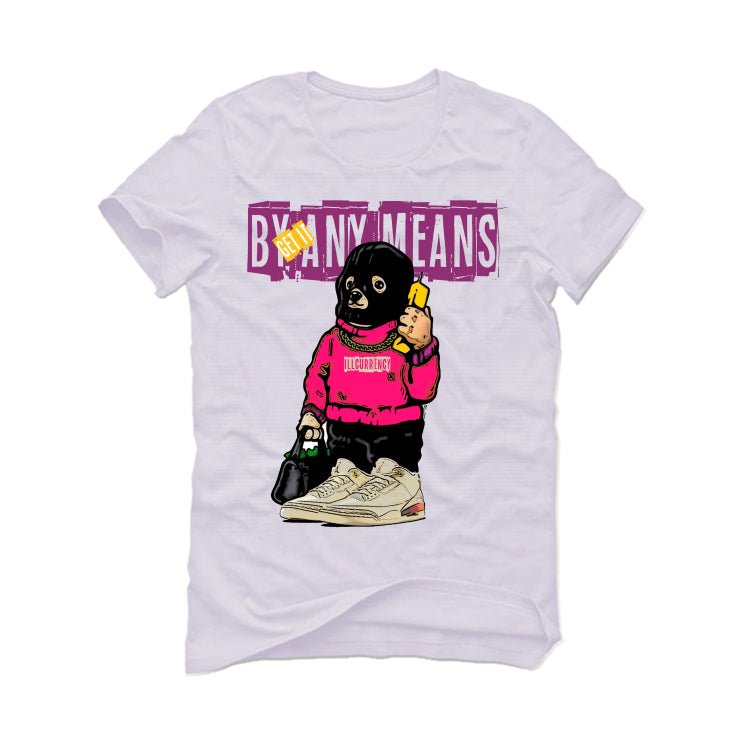 J Balvin x Air Jordan 3 Medellin Sunset - White T-Shirt (Get it by any means)