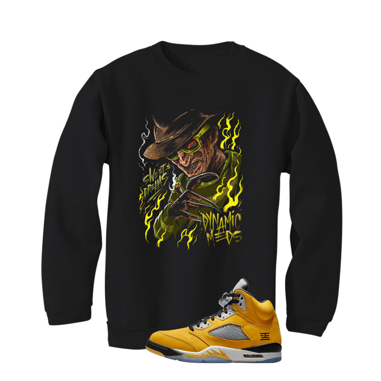 Air Jordan 5 Tokyo Matching T-Shirt, Sweatshirts & Hoodies Black T-Shirt (Freddy Kruger)| illcurrency