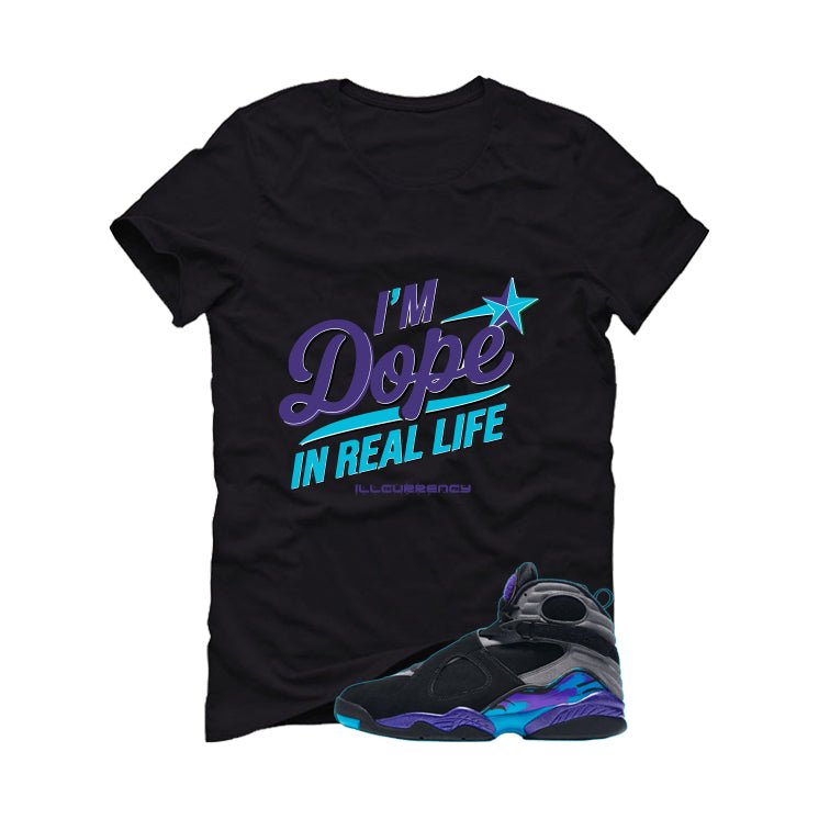 Air Jordan 8 OG Aqua Black T-Shirt (DOPE)| illcurrency