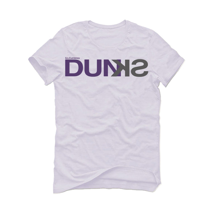 Nike SB Dunk Low “Court Purple” | illcurrency White T-Shirt (DUNKS)