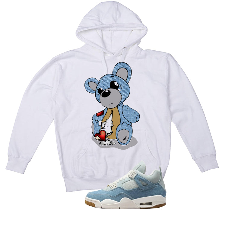 Air Jordan 4 Denim Worn Blue White T-Shirt (Big Teddy)| illcurrency