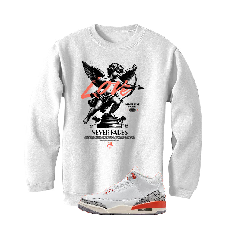 Air Jordan 3 WMNS “Georgia Peach” | illcurrency White T-Shirt (Love Never Fades)