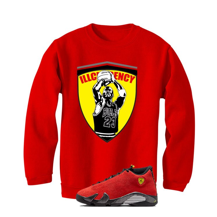 Air Jordan 14 Ferrari Red T-Shirt (Ferrari Jordan)| illcurrency