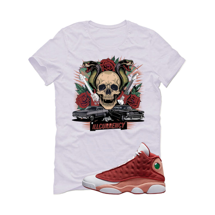 Air Jordan 13 Dune Red White T-Shirt (Vintage Illcurrency)| illcurrency