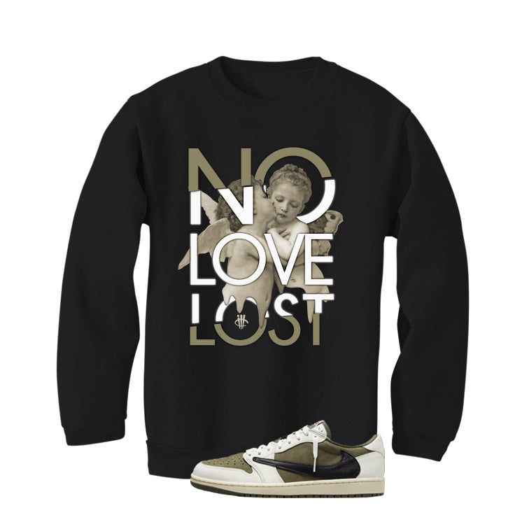 Travis Scott x Air Jordan 1 Low OG | illcurrency Black T-Shirt (No Love Lost)