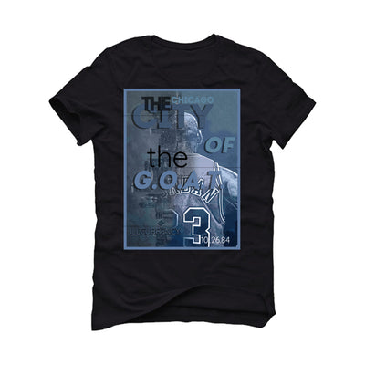 Air Jordan 7 “Chambray” Black T-Shirt (CITY OF THE GOAT)