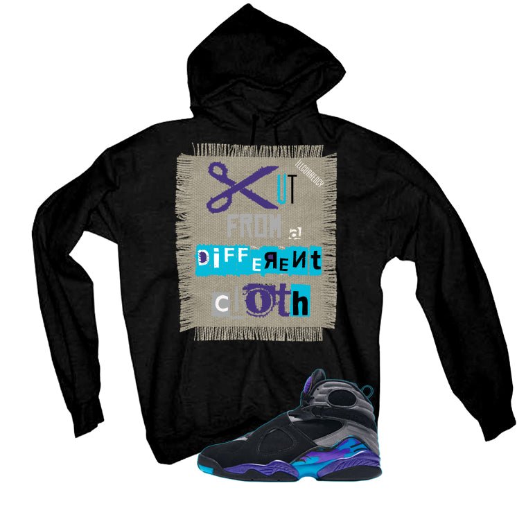Air Jordan 8 OG Aqua Black T-Shirt (Cut from a different cloth)| illcurrency
