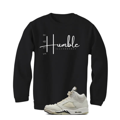 Air Jordan 5 SE “Sail” | illcurrency Black T-Shirt (Stay Humble)