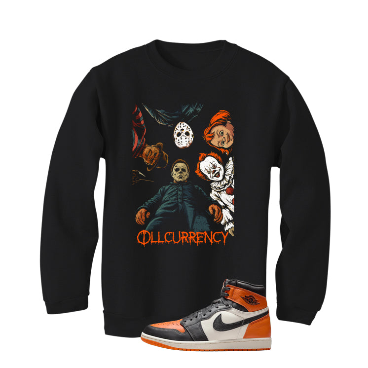Air Jordan 1 High OG Shattered Backboard Black T-Shirt (illcurrency Nightmare)| illcurrency