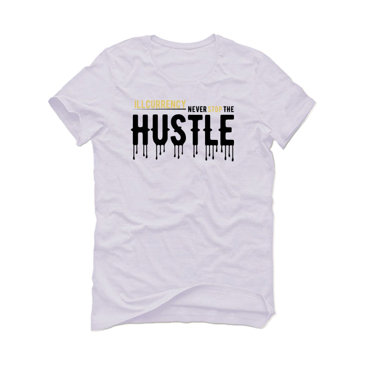 Air Jordan 11 Gratitude | ILLCURRENCY White T-Shirt (Never stop the hustle)
