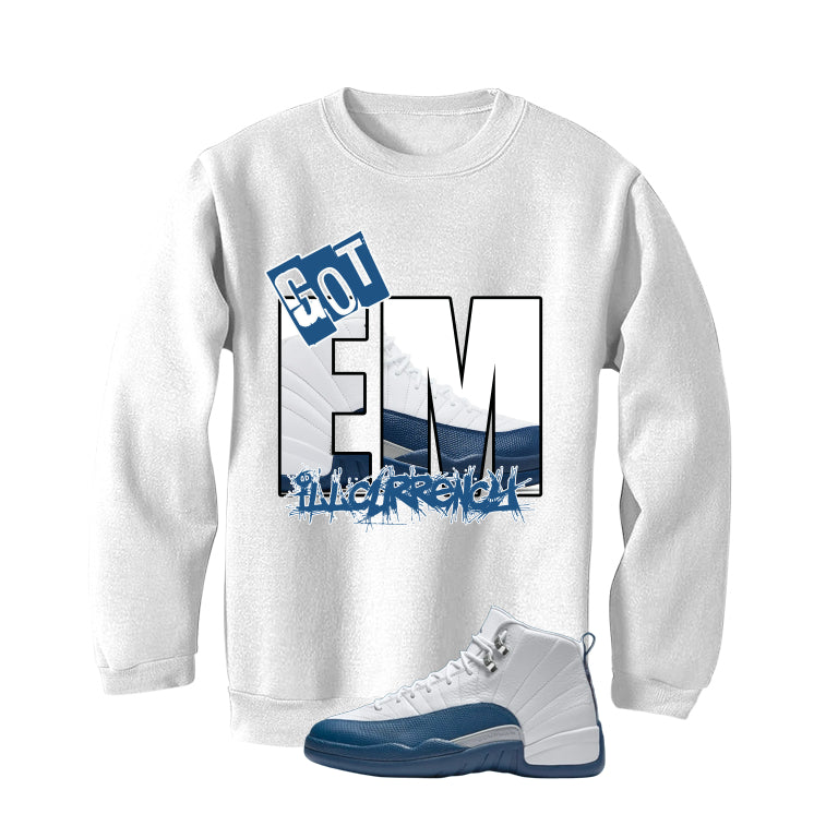 Air Jordan 12 French Blue White T-Shirt (GOT EM)| illcurrency