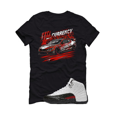 Air Jordan 12 “Red Taxi” | illcurrency Black T-Shirt (Illcurrency Raceway)