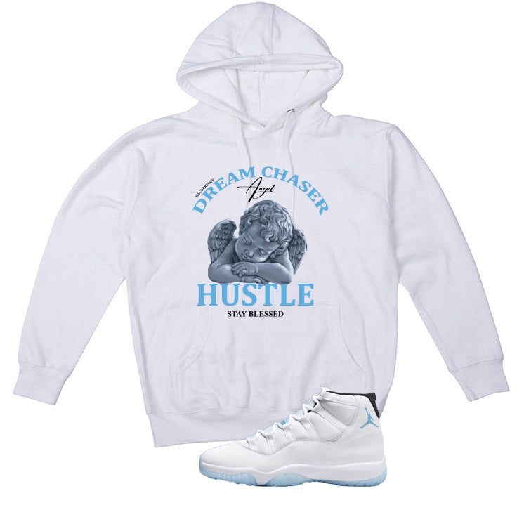 Air Jordan 11 Legend Blue White T-Shirt (Dream Chaser Angel)| illcurrency