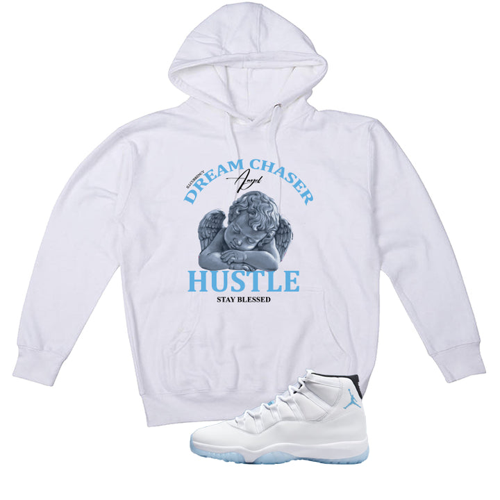 Air Jordan 11 Legend Blue White T-Shirt (Dream Chaser Angel)| illcurrency